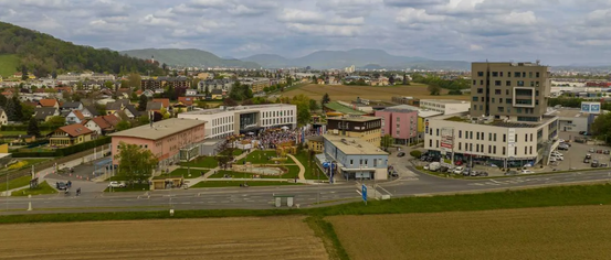 Road, Building, Cityscape, Urban, Outdoors, City, Aerial View, Car, Suburb
