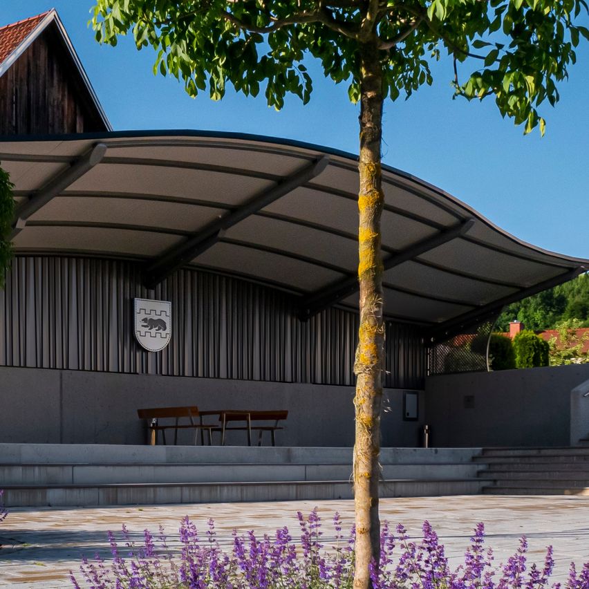 Image contains, Building, Outdoors, Shelter, Path, Walkway, Plant, Tree, Housing, Flower, Grass