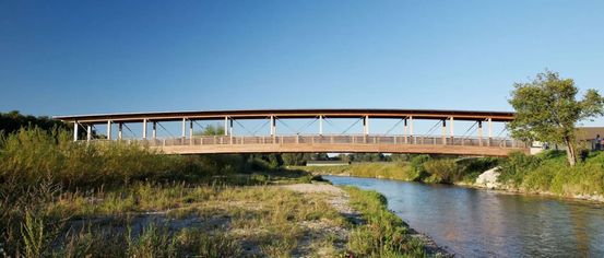 Nature, Outdoors, Scenery, Arch, Bridge, Road, Vegetation, Person, Water