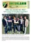 Ein Flyer für Gemeinde Zuhaus mit einem Foto von sechs Personen, die auf Gras vor Bäumen stehen. Der Flyer enthält den Text 'Alles neu macht der Mai!' und 'Nahversorger in Unterlamm ist gesichert! Eroffnung am 15. Mai 2025'.
