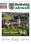 Titelseite einer Gemeindezeitung mit dem Titel 'Aktuell', die eine Dorflandschaft, einen Kirchturm und den Text 'Frohe Ostern' zeigt.