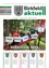 Titelseite der Zeitschrift 'aktuell', Jahrgang 39, Ausgabe 159, September 2014. Es zeigt Kinder auf einer Rutsche mit Schildern, die 'Nur Noch 100 Tage' (Nur noch 100 Tage) tragen.