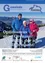 Drei Personen in Winterkleidung stehen im Schnee und lächeln, mit einer Bergkette im Hintergrund. Der Text lautet 'Optimismus ohne Grenzen: Der Wille, der alles möglich macht!' Zusätzliche Informationen zum Bild sind unter www.groedig.at verfügbar.