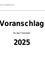 Dokumentkopf für das Finanzjahr 2025, präsentiert von der Gemeinde Bad Schallerbach.