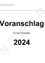 Gemeinde Bad Schallerbach Vorschlag für das Finanzjahr 2024