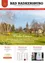 Ein Werbeflyer für April 2025 mit dem Wort Frohe Ostern. Das Bild zeigt eine Kirche im Hintergrund, einen grünen Rasen, Bäume und Büsche. Es gibt auch ein Banner mit dem Text "Ausgabe April 2025" in der oberen linken Ecke.