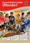 Titelseite eines Newsletters vom April 2022 mit Kindern, die im Kreis sitzen und einen Ast mit Ostereiern halten. Der Text 'FROHE OSTERN!' ist groß geschrieben.