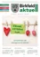 Ein weißer Hintergrund zeigt eine grüne Karte mit der Aufschrift 'Frohe Ostern 2015', einem roten Herz und zwei Ostereiern. Darunter steht eine Nachricht in grünem Text, die allen ein frohes Ostern wünscht.