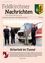 Ein Artikel mit dem Titel 'Nachrichten' zeigt ein Foto von vier Männern vor einem roten Fahrzeug. Es hebt 'Sicherheit im Tunnel' hervor. Das Bild zeigt auch eine Website-Adresse und Seitennummer.
