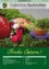 Eine lebendige Osterszene mit einem roten Ei, einem rosa Hasen und bunten Blumen. Der Hase liegt auf grünem Moos, und ein zerbrochenes Ei mit Sprossen ist in der Nähe. Der Satz 'Frohe Ostern!' ist in Gelb auf einem grünen Hintergrund angezeigt.
