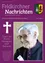 Ein lila Poster mit einem Kreuzsymbol auf der linken Seite und einem lächelnden älteren Priester in geistlicher Kleidung auf der rechten Seite. Der Text lautet 'Nachrichten' und 'Trauer um Pfarrer Monsignore Josef Gschanes' mit einer Website 'www.feldkirchen-graz.at' und Datum 'FOLGE 1 / MARZ 2016'.
