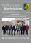 Eine Gruppe von Menschen steht lächelnd vor einer Baustelle. Der Text darüber lautet 'Gleichfeier Neubau Kinderkrippe/Kindergarten'. Dahinter befindet sich ein Banner mit den Worten 'Nachrichten' und einem Logo. Unten rechts steht das Datum 'FOLGE JUNI 2020'.