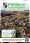 Ein Luftbild eines Dorfes mit dem Text 'GemeindeZeitung' oben. Es enthält Informationen über die Gemeinschaft und eine Veranstaltungsankündigung für 'Poldifeiert' am 28. Juni 2026.