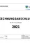 Das Bild zeigt ein Finanzdokument mit dem Titel 'RECHNUNGSABSCHLUSS' für das Haushaltsjahr 2021. Es enthält Angaben wie Fläche von 77,50 km², die Nummer 21002, ein Datum 31.10.2019 und einen Wert 14.290. Oben ist auch ein Logo für 'Feldkirchen'.