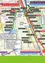 Eine Karte, die die S-Bahn-Linie S5 und regionale Buslinien in Graz, Österreich, zeigt. Die Karte hebt verschiedene Bahnhöfe und Haltestellen hervor, einschließlich der Route. Sie enthält auch Informationen über die Fahrpläne und Routen der regionalen Busse.