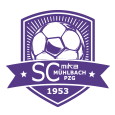 Logo des SC Mühlbach PZG, mit einem Fußball, der Text SC Mühlbach PZG und das Jahr 1953 zeigt.