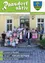 Plakat für die 72. Ausgabe einer Zeitschrift, September 2025, mit einer Gruppe von Erwachsenen und Kindern auf den Stufen eines Gebäudes, mit einem grünen Logo oben.