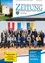Eine Gruppe von Menschen in Anzügen und Krawatten posiert für ein Foto vor einer weißen Wand mit Fahnen. Es ist das Cover der Zeitschrift Marktgemeinde Wallersee 2025.
