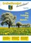 Ein Poster mit einem Feld voller Löwenzahn und blühenden Bäumen unter einem blauen Himmel, mit dem Text 'Ein Frühling wie damals...' prominent angezeigt.