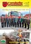 Das Bild zeigt eine Collage von Fotos, darunter eine Gruppe von Männern in Uniformen vor einem Feuerwehrauto und ein weiteres Bild einer Baustelle mit Arbeitern.