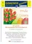 Postkarte für ein Frohes Osterfest, mit roten Tulpen und Ostereiern, mit einer Botschaft von lokalen Beamten, die allen Bürgern ein frohes Fest wünschen.