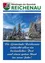 Die Titelseite einer Zeitschrift von Dezember 2018 zeigt eine verschneite Landschaft mit Tannen und Bergen im Hintergrund. Der Titel der Zeitschrift lautet 'Die Gemeinde Reichenau wünscht allen ein besinnliches Fest', was bedeutet 'Die Gemeinde Reichenau wünscht allen ein besinnliches Fest.'