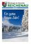 Das Cover einer Zeitschrift mit dem Titel Reichenau mit einer verschneiten Landschaft und Bäumen im Hintergrund. Der Text lautet 'Ein gutes Neues Jahr!' und bedeutet 'Ein gutes Neues Jahr!' auf Deutsch. Das Datum ist Dezember 2021.