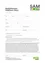 Ein Formular mit dem Titel SAMCard Basic von Sammeltaxi OSTSTEIERMARK wird angezeigt. Es enthält Felder für Titel, Name, Straße, Postleitzahl, Ort, zusätzliche Telefonnummer, E-Mail und Zahlungsmethode. Darunter befindet sich ein Kontrollkästchen für den Erhalt von ISTmobil-Newslettern und die Annahme der Allgemeinen Geschäftsbedingungen. Das Formular soll per E-Mail oder Post eingereicht werden.