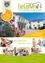 Werbeposter für Dr. Jakob Rosenfeld Generationenhaus mit einem Bild von einem Gebäude, Blumen und Familienaktivitäten. Das Poster beinhaltet ein Kursprogramm für Frühjahr/Sommer 2024, attraktive Startangebote und den Fokus auf gemeinsames Leben und Lernen.