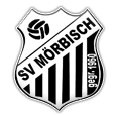 Ein schwarzes und weißes Schildlogo mit dem Text SV Morbisch und dem Jahr 1960. Ein Volleyball-Symbol ist ebenfalls vorhanden.