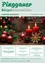 Amtliche Mitteilung der Gemeinde. Enthält eine festliche Adventszeit, frohe Weihnachten und ein gutes neues Jahr. Mit drei roten Kerzen und dekorativen Elementen wie Tannenzapfen und Kugeln. Das Datum ist 07-2025. Schneeräum- & Streupflicht auf Seite 2. Adventstandbetrieb auf Seite 3.