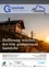 Ein Haus mit Solarpanelen steht auf einem Hügel mit einem Sonnenuntergang im Hintergrund. Darunter steht der deutsche Satz 'Hoffnung wachst, wo wir gemeinsam handeln'.