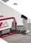 Eine rot-weiße Maschine mit der Aufschrift 'ALTECH MB100' ist zu sehen. Sie hat einen roten Rahmen und einen weißen Körper. Daneben befindet sich eine weitere weiße Maschine.