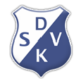 A shield-shaped logo with blue and white colors, divided diagonally. The letters 'D', 'S', 'V', and 'K' are arranged in a diagonal line.