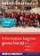 Eine Gruppe von Radfahrern in roten Trikots mit dem Logo 'RC Schnauzer' hält ein Banner. Sie stehen vor einem Gebäude mit vielen Menschen. Der Text 'Information beginnt genau hier' ist fett gedruckt.