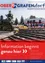 Eine Veranstaltung mit einer Dampflokomotive, einer rot-weissen Strassenbahn und Menschen, die sich versammelt haben, gesponsert von Radio No. Die Veranstaltung findet im Sommer 2019 statt.