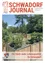 Das Cover einer Zeitschrift mit dem Titel 'JOURNAL'. Es zeigt einen Garten mit hölzernen Hochbeeten, einer Bank und Bäumen. Der Himmel ist blau mit einigen Wolken.