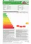 Dokument zeigt Gebäudespezifikationen, Energieeffizienzklassen, CO2-Emissionen und CO2-Faktoren. Energieeffizienzklassen reichen von A++ bis G mit entsprechenden Werten für verschiedene Metriken. Der Referenzheizwärmebedarf ist ein normalisierter Wert für Innentemperaturen. Der Heizwärmebedarf wird auch in Bezug auf die Gebäudenutzung angegeben.