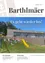Die Titelseite der Zeitschrift Barthlmaer zeigt eine Rutsche, eine Gruppe von Kindern und ein Gebäude mit der Aufschrift Kindergarten & Kinderkrippe. Der Text Es geht wieder los! ist prominent angebracht. Die Zeitschrift stammt aus der Gemeinde Sankt Bartholomä.