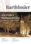 Titelbild des 'Barthlmäer' Magazins zeigt eine verschneite Landschaft mit einer Kirche und Bäumen, der Text lautet 'Ein frohes Weihnachtsfest und alles Gute für das Jahr 2020.'