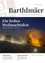 Postkarte mit einer Kirche, die bei Nacht beleuchtet ist. Die Worte 'Ein frohes Weihnachtsfest und alles Gute fur das Jahr 2023' sind in Weiß geschrieben. Das Magazin heißt 'Barthlmaer'.