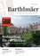 Ein Magazincover für die Gemeinde Sankt Bartholomä, mit einem Bild einer Wohngegend mit Häusern und einem Spielplatz, sowie einem Download-Link für die App.