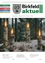 Zeitschriftencover mit vier brennenden Birkenrindenkerzen, umgeben von Schnee, mit einem deutschen Weihnachtsgruß 'Frohe Weihnachten' und 'ein Jahr voller Licht'.