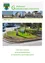 Gemeindenachrichten von Januar 2019 bis April. Ein Bild eines Gartens mit Rasenfläche und Bäumen, einem Denkmal und einem weißen Auto, das am Straßenrand geparkt ist. Unten stehen die Worte 'Frohe Ostern wuenschen die Gemeindebediensteten'.