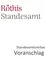 Das Bild zeigt einen weißen Hintergrund mit einem roten Logo, dem Text 'Rothis Standesamt' und einem Vorschlag für 202.