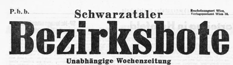 Eine alte Werbung für eine Schweizer Zeitschrift mit dem Titel 'Schwarztafel' mit einem Wochenplan.