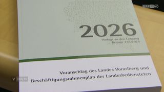A document shows the number 2026. Below it, it reads 'Vorschlag des Landes Vorarbeitsungsrahmenplan der Landesbeschäftigungsrahmenplan'. The number is centered and the text is in German.