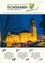 Ein Dezember 2025 Cover der Gemeindezeitung mit einer beleuchteten Kirche im Hintergrund, umgeben von Menschen, und einem Baum im Vordergrund.