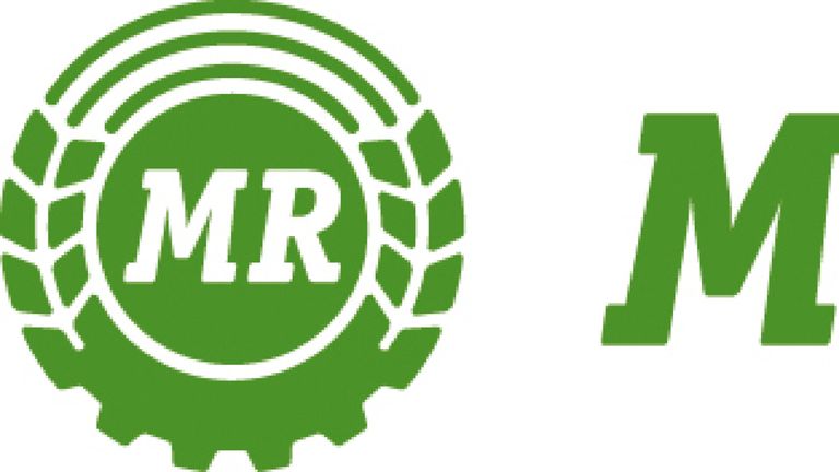 Ein grünes kreisförmiges Logo mit den Buchstaben 'MR' in weißer Schrift, das ein Zahnraddesign mit einem weißen Umriss aufweist.