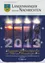 Die Titelseite einer Gemeindezeitung vom Dezember 2013, Ausgabe 109, zeigt einen blauen Hintergrund mit vier Kerzenbildern und den Jahren 2013. Der Hintergrund zeigt winterliche Landschaften mit verschneiten Bergen und Bäumen.